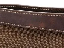 PRADA　 プラダ　ロゴジャカード　ショルダーバッグ　ブラウン　キャンバススラッシュレザー　BT0536【431】2120700016786