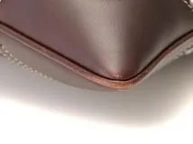 PRADA　 プラダ　ロゴジャカード　ショルダーバッグ　ブラウン　キャンバススラッシュレザー　BT0536【431】2120700016786