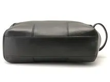 LOEWE ロエベ アナグラム セカンドバッグ ブラック カーフ 【472