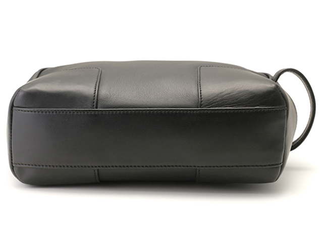 LOEWE ロエベ アナグラム セカンドバッグ ブラック カーフ 【472