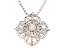 JEWELRY ノンブランドジュエリー ネックレス K18ホワイトゴールド ダイヤモンド計0.38ct 【472】SJ