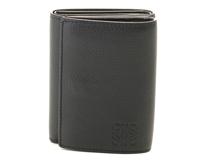 LOEWE　ロエベ　トライフォールドウォレット　ディープネイビー　カーフ【433】2120700020998
