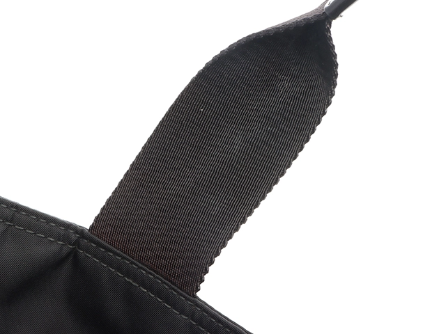 PRADA　プラダ　2WAYラージトートバッグ　ブラック　ナイロン/レザー【433】2120700021179