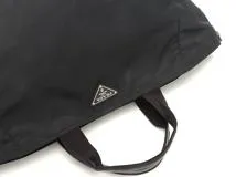 PRADA　プラダ　2WAYラージトートバッグ　ブラック　ナイロン/レザー【433】2120700021179