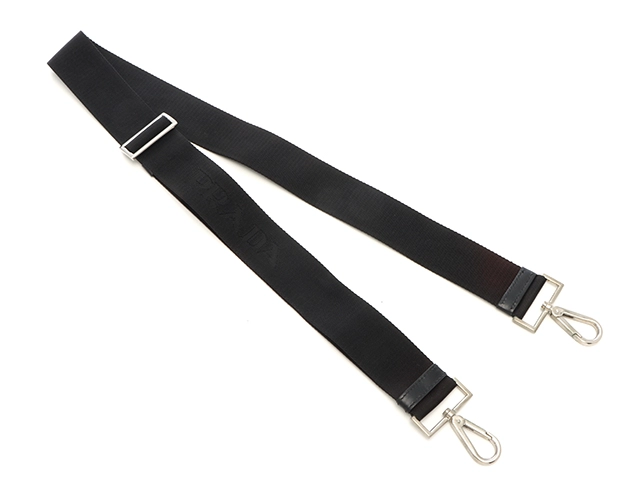 PRADA　プラダ　2WAYラージトートバッグ　ブラック　ナイロン/レザー【433】2120700021179