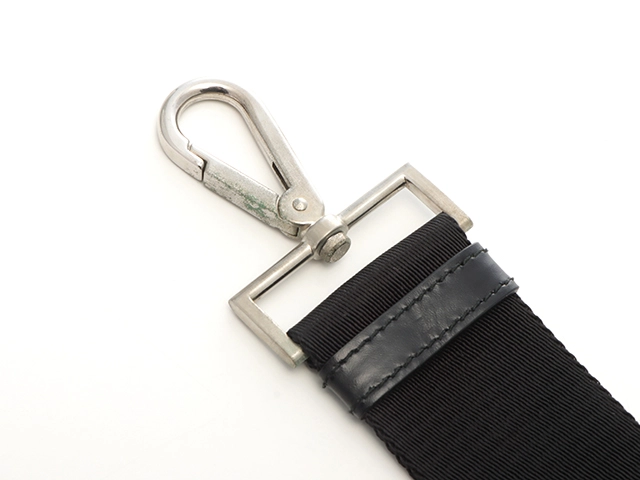 PRADA　プラダ　2WAYラージトートバッグ　ブラック　ナイロン/レザー【433】2120700021179