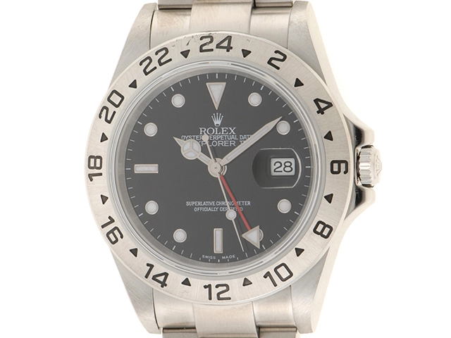 ROLEX ロレックス エクスプローラーII 16570 ブラック ステンレス 