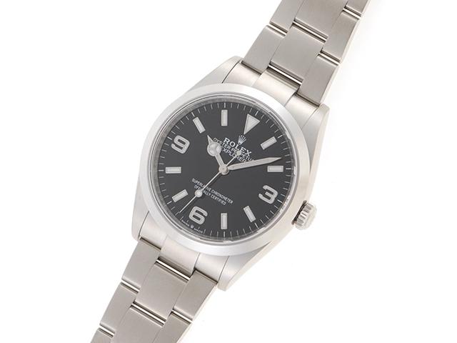 ROLEX ロレックス 2022年7月ギャランティー ランダム番 エクスプローラーI 124270 ステンレス SS ブラック メンズ 自動巻き【432】2120800003518