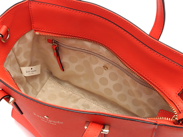 kate spade ケイトスペード シダーストリート 2WAYバッグ オレンジ ゴールド金具 レザー PXRU5491【434】  の購入なら「質」の大黒屋（公式）