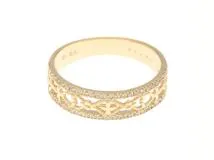 JEWELRY　ジュエリー　リング　K18　ダイヤモンド0.20 　3.0g　#14　2120800005550【472】H