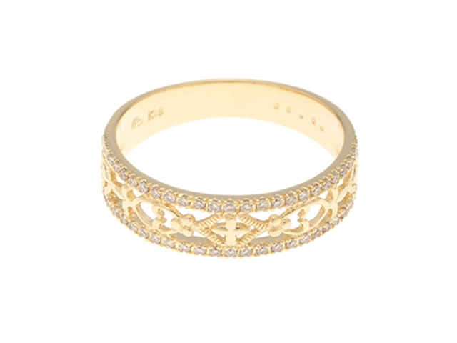 JEWELRY　ジュエリー　リング　K18　ダイヤモンド0.20 　3.0g　#14　2120800005550【472】H