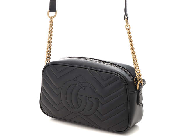 GUCCI グッチ GGマーモント キルティング スモール ショルダー