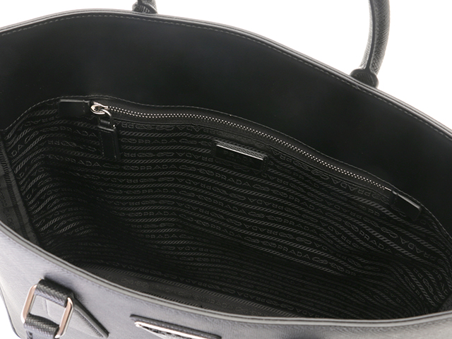 PRADA プラダ 2wayバッグ ブラック サフィアーノ 2VG115 【472】HA の