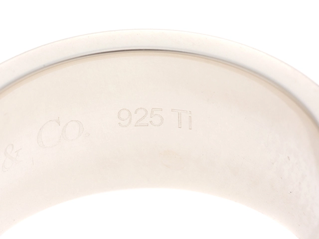 TIFFANY&CO ティファニー ジュエリー 指輪 1837 リング ミッドナイト 925 シルバー ブラック チタン 11.5号 7.4g【473】