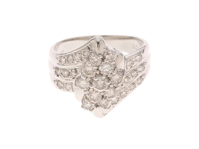 有名ブランド JEWELRY サイズ#10 PT900プラチナ リング ジュエリー アクセサリー