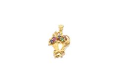 JEWELRY ノンブランドジュエリー トップ K18 ゴールド マルチカラーストーン 【460】2120800009275