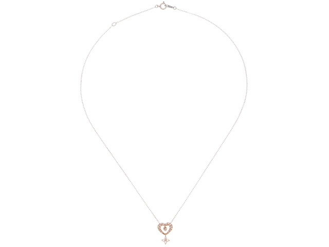 JEWELRY　ジュエリー　ネックレス　K18WG/PG ゴールド　ダイヤモンド0.23　1.4g　2120800010219　【471】L