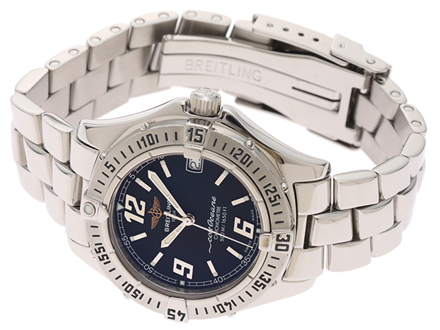 BREITLING ブライトリング 腕時計 コルトオーシャン A57350 ステンレス ブラック文字盤 クォーツ【472】TS  の購入なら「質」の大黒屋（公式）