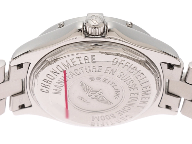 BREITLING ブライトリング 腕時計 コルトオーシャン A57350 ステンレス ブラック文字盤 クォーツ【472】TS