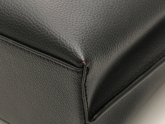 COACH アウトレット コーチ レザー モリー トート 25 ハンドバッグ ショルダーバッグ 2way ブラック×トゥルーレッド【208】2121000001762