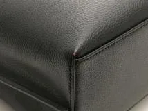 COACH アウトレット  コーチ レザー モリー トート 25 ハンドバッグ ショルダーバッグ 2way ブラック×トゥルーレッド【208】2121000001762