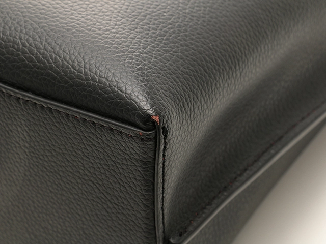 COACH アウトレット コーチ レザー モリー トート 25 ハンドバッグ ショルダーバッグ 2way ブラック×トゥルーレッド【208】2121000001762