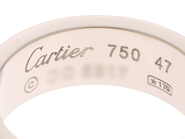 カルティエ　ラブリング Ｋ18 　ホワイトゴールド#59 楽天市場】【ジュエリー】Cartier カルティエ ラブリング 19号