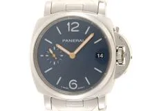 PANERAI 　2021年ギャランティー　オフィチーネ　パネライ　ルミノールドゥエ　PAM01123　ステンレス　ブルー　自動巻き　30m防水　【432】　2121000004343