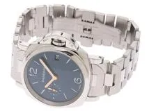 PANERAI 　2021年ギャランティー　オフィチーネ　パネライ　ルミノールドゥエ　PAM01123　ステンレス　ブルー　自動巻き　30m防水　【432】　2121000004343