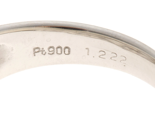 JEWELRY　ジュエリー　リング　PT900プラチナ　ダイヤモンド　1.222/0.23 　5.6g　#12　【472】HA
