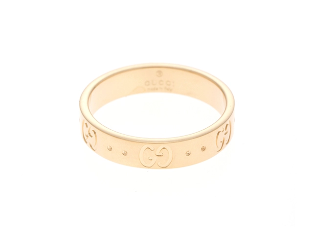 GUCCI　グッチ　アイコンリング　K18イエローゴールド　約12.5号【430】2121000010931