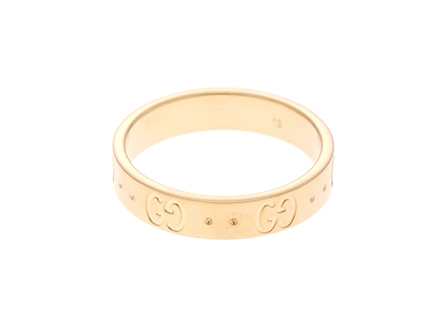 GUCCI　グッチ　アイコンリング　K18イエローゴールド　約12.5号【430】2121000010931