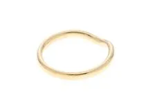 TIFFANY&CO ティファニー カーブドバンドリング 指輪 ダイヤモンドリング YG イエローゴールド 3PD 2.7g 9号 2121000011518 【200】