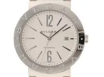 BVLGARI ブルガリ ブルガリブルガリ BB42SS SS ステンレススチール ホワイト文字盤 オートマチック 【460】2121000011563