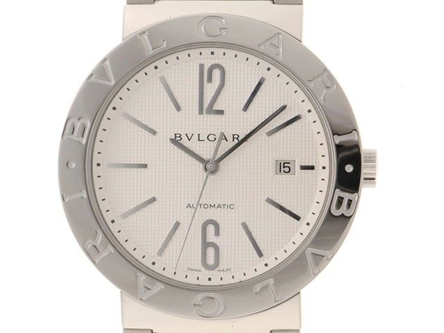 BVLGARI ブルガリ ブルガリブルガリ BB42SS SS ステンレススチール ホワイト文字盤 オートマチック 【460】2121000011563