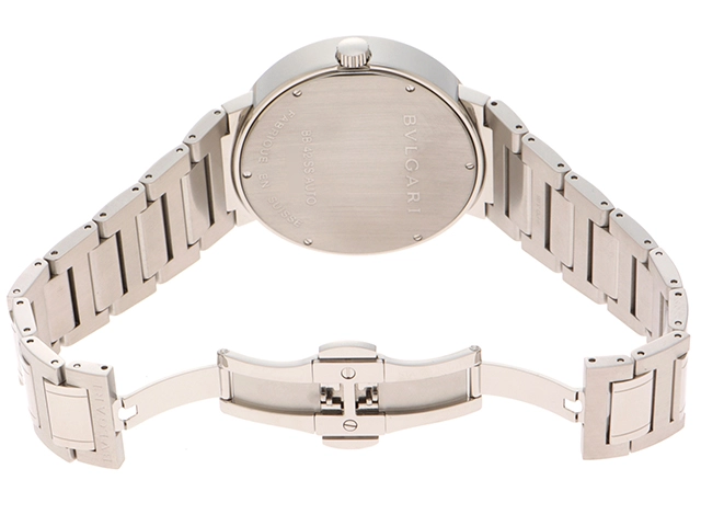 BVLGARI ブルガリ ブルガリブルガリ BB42SS SS ステンレススチール ホワイト文字盤 オートマチック 【460】2121000011563