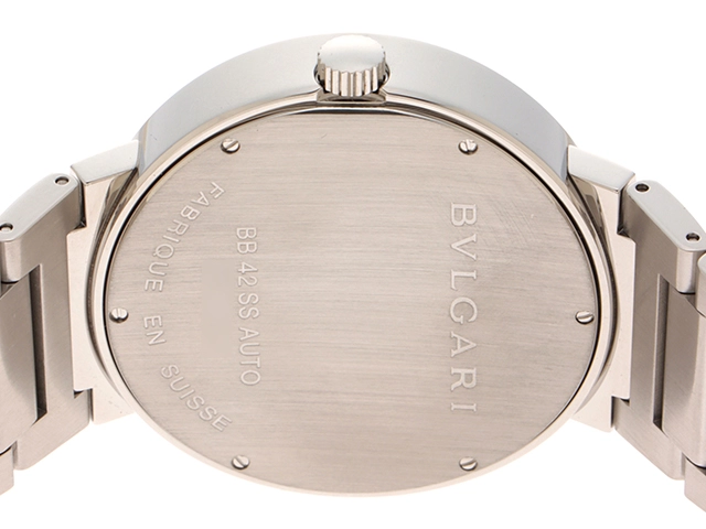 BVLGARI ブルガリ ブルガリブルガリ BB42SS SS ステンレススチール ホワイト文字盤 オートマチック 【460】2121000011563