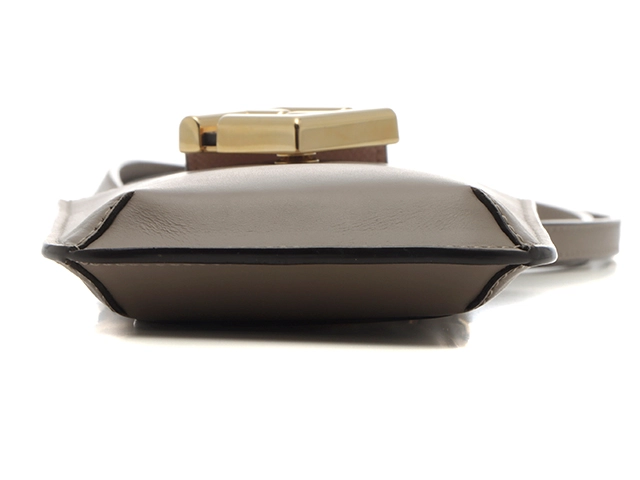 FENDI フェンディ FFダイヤモンド フォンポーチ 7AS188 グレージュ/ピンク【430】2121000017916