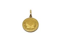 JEWELRY ノンブランドジュエリー トップ メイプル金貨 エリザべス 5ドル 1/10oz K24/K18 【460】2121000019118
