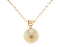 MIKIMOTO　ミキモト　ネックレス　K18YG　パール/ダイヤモンド　約3.4g【431】2121000019569