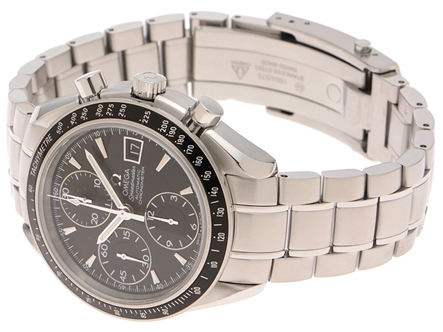 OMEGA　オメガ　スピードマスター・デイト　3210.50　SS　ブラック　メンズ　自動巻き2121000021517【432】