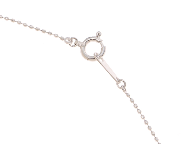 JEWELRY ノンブランドジュエリー ネックレス ホワイトゴールド マルチカラー 約2.1g【207】