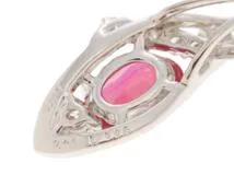 JEWELRY　ノンブランド　ジュエリー　ネックレス　PT850　ルビー/ダイヤモンド【431】