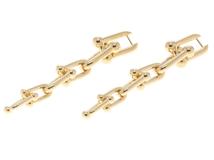 TIFFANY＆CO　ティファニー　グラジュエイテッドリンク　ピアス　イエローゴールド　【430】2121000025843