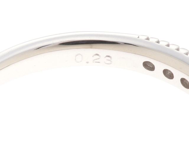 JEWELRY ジュエリー リング K18 ホワイトゴールド 11号 ダイヤモンド0.23 約2.3g 2141000145402【208】