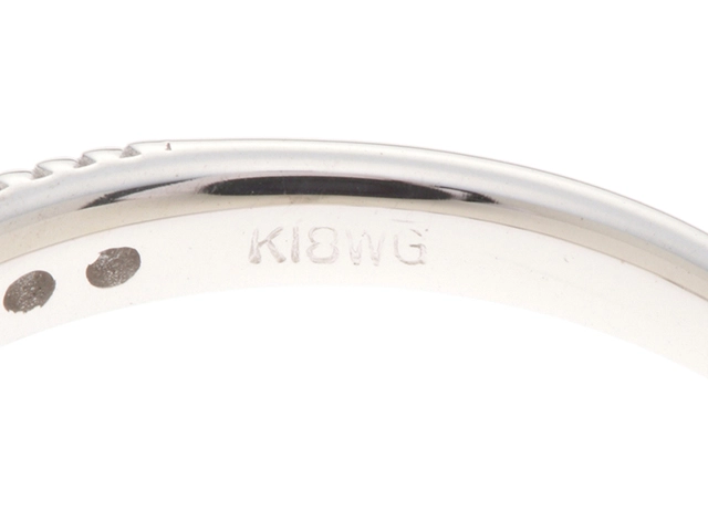 JEWELRY ジュエリー リング K18 ホワイトゴールド 11号 ダイヤモンド0.23 約2.3g 2141000145402【208】