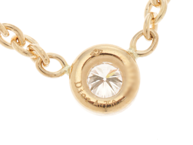 Dior ディオール ミミウィネックレス イエローゴールド ダイヤモンド 2.8g【430】