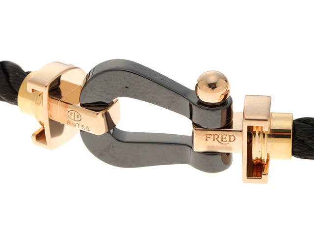 FRED フレッド K18PG ピンクゴールド セラミック ダイヤモンド