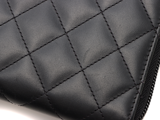 CHANEL シャネル カンボンライン ラウンドファスナー長財布