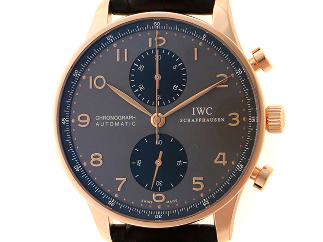 インターナショナルウォッチカンパニー IWC ポルトギーゼ　クロノグラフ IW371482 K18ピンクゴールド メンズ 腕時計
